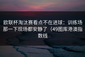 欧联杯淘汰赛看点不在进球：训练场那一下现场都安静了（49图库港澳指数线