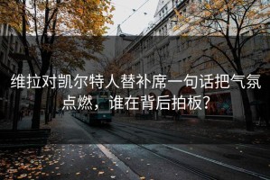 维拉对凯尔特人替补席一句话把气氛点燃，谁在背后拍板？