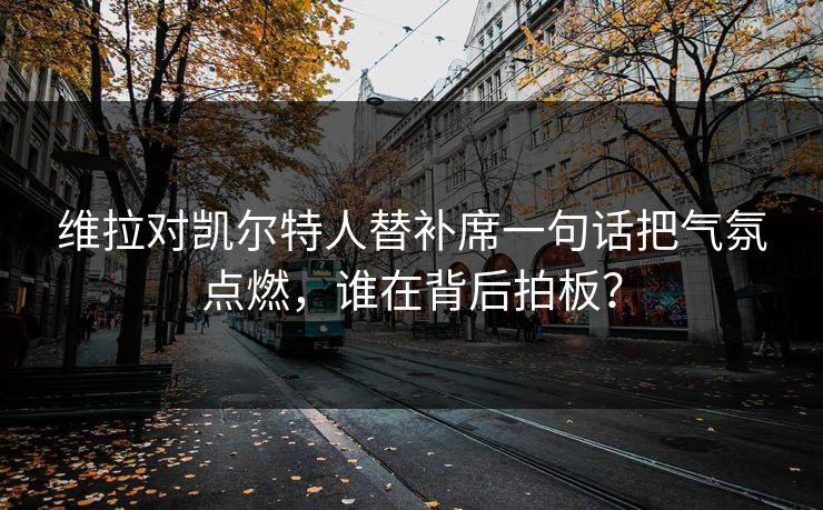 维拉对凯尔特人替补席一句话把气氛点燃，谁在背后拍板？