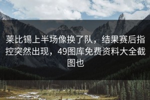莱比锡上半场像换了队，结果赛后指控突然出现，49图库免费资料大全截图也