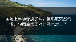 国足上半场像换了队，但热度突然倒灌，49图库官网对比图也对上了